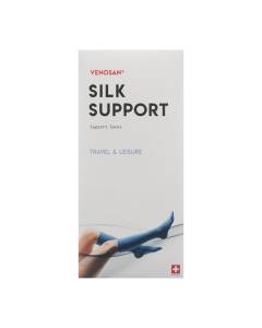 Venosan silk a-d support socks l white