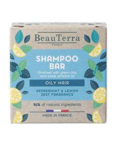 Beauterra shampooing solide cheveux gras