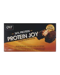 Qnt 36% protein joy bar low sug cook&cre