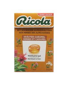 RICOLA Kräuter-Caramel o Zucker m Stevia