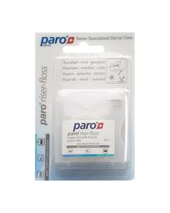 PARO Riser Floss 50m gewachst Mint mit Fluorid