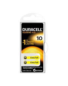 Duracell pile easytab 10 zinc air d6 1.4v