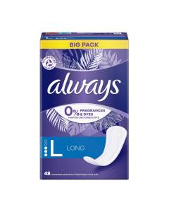 Always protège-slip daily protect long 0% parfums & colorants bigpack
