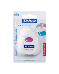TRISA Zahnseide Pro White 40m mint Xylitol