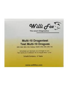 Willi fox test de drogue multi 10 para urin