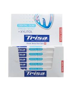 Trisa dental gum fresh mint display 12 x 12 pce
