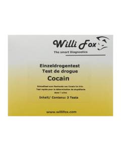 Willi fox test de drogue cocaine uni urine 3 pce