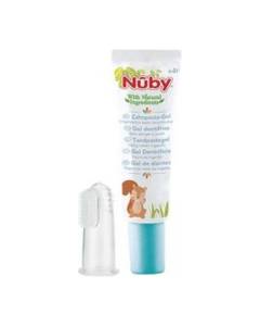 Nuby All Naturals Fingerzahnbürste + Kinderzahncreme