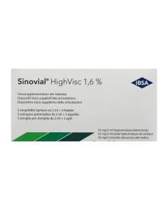 Sinovial highvisc sol inj 1.6 % 3 ser pré 2 ml
