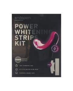Smilepen power whitening strips kit 7x2 strips 1x whitening accelerator