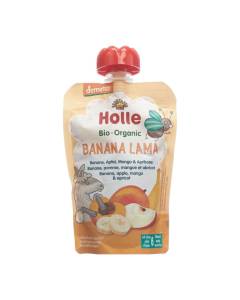 HOLLE Banan Lama Pouchy Bana Apf Mango Apri