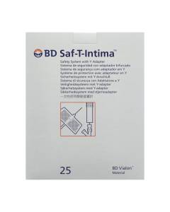 Bd saf-t-intima 22g 0.9x19mm bleu 25 pce
