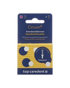 Top caredent circum 2 cdb-2 brosse ind pink