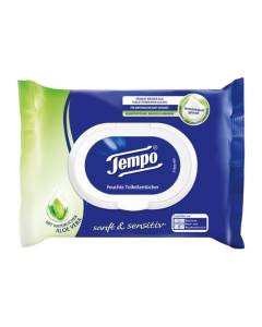 TEMPO Toilettenpapier feucht Sanft&Pfl Trav