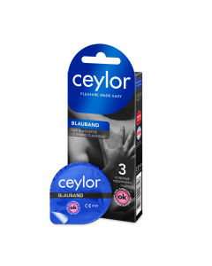 Ceylor bande bleue préservatif a réserv (n)