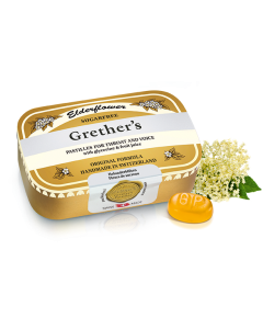 Grethers elderflower pastilles sans sucre