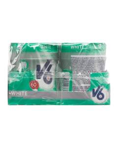 V6 white chewing gum spearmint