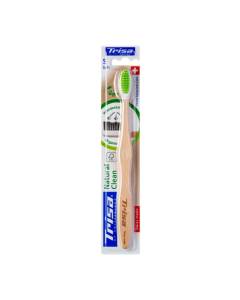 Trisa natural clean brosse à dents en bois soft