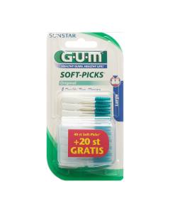 GUM SUNSTAR Borsten Soft Picks Lar+20Stk gr