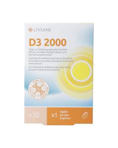 LIVSANE Vitamine D3 2000 cpr 30 pce
