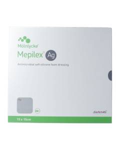 Mepilex (ip) ag pans hydroc saf 10x10cm sili