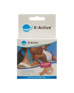 K-active tape classic 5cmx5m bleu hydrofuge