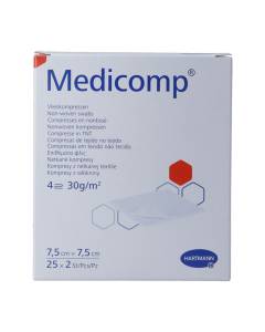 Medicomp bl 4 plié s30 7.5x7.5cm st 25 x 2 pce