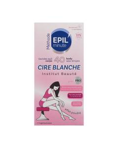 Skin'minute epil'minute bandes cire corps + 4 lingettes