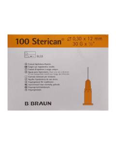 Sterican aigui 30g 0.30x12mm jaune luer 100 pce