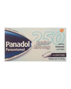 Panadol junior 250 mg, suppositoires