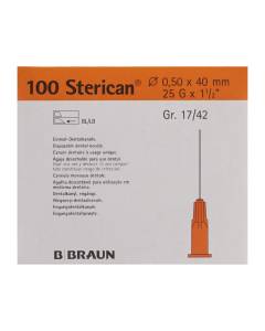 STERICAN Nadel Dent 25G 0.5x40mm orange 100 Stk