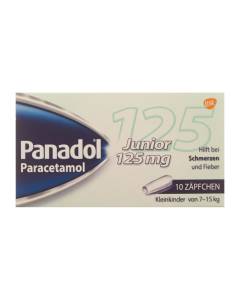 Panadol junior 125 mg, suppositoires