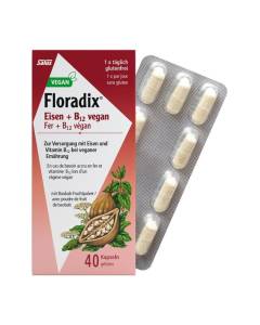 Floradix vegan fer + vitamine b12 caps