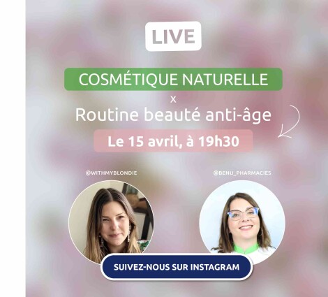 Live instagram sur le thème de la cosmétique naturelle